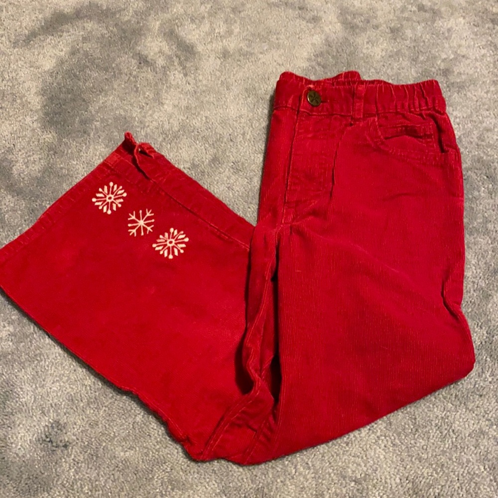 Red Snowflake Pants